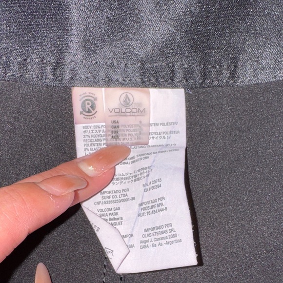 VOLCOM-SIMPLY SOLID 5 BOARDSHORT - BLACK Size 9 - Picture 6 of 13